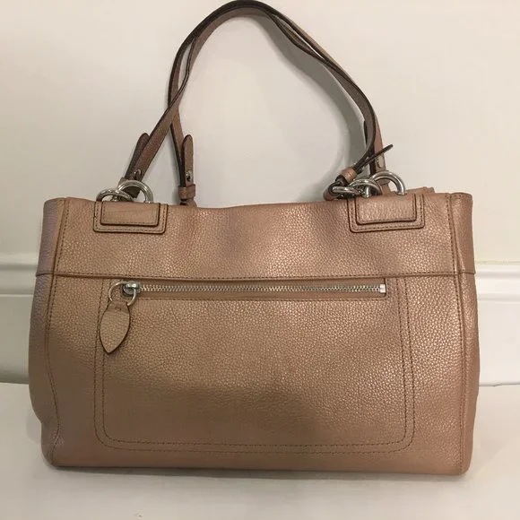 Coach Golden Brown Shoulder Leather Bag (K1160-F16531) - Picture 3 of 11